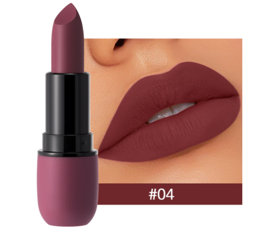 Rouge à Lèvres Velours Mat 6 Teintes - Waterproof & Longue Tenue