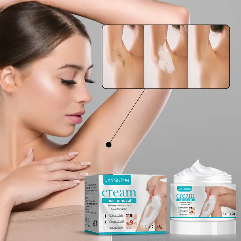 Crème Dépilatoire Instantanée Douce pour Femme et Homme - 50g