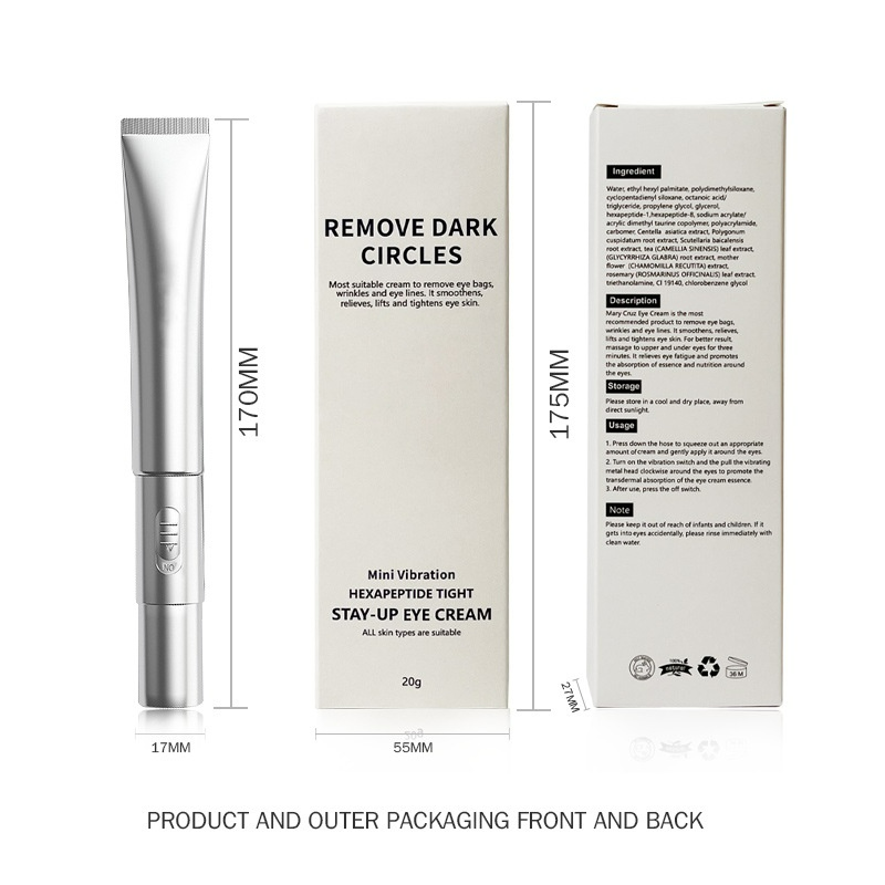 Crème Contour des Yeux aux Hexapeptides – Anti-Poches, Cernes & Rides