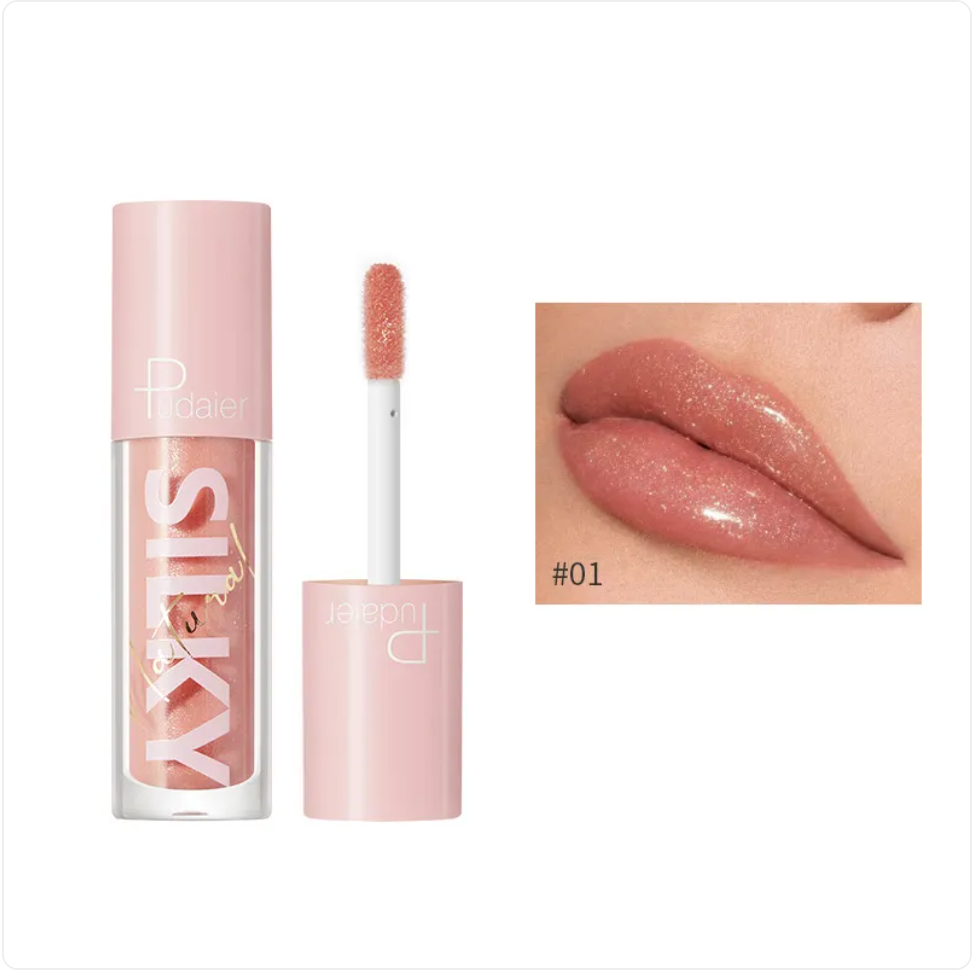 Gloss Lèvres Effet Miroir à l'Eau & Vitamine C – 16 Teintes
