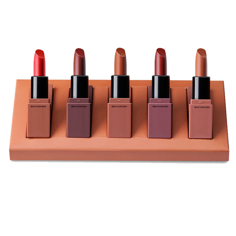 Coffret 5 Rouges à Lèvres Longue Tenue & Hydratants