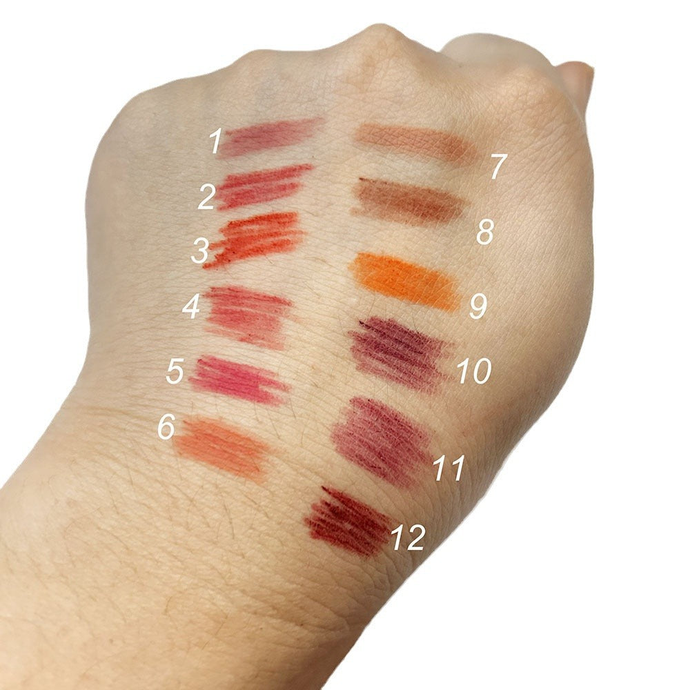 Crayons Contour Lèvres Waterproof Bois Noir - 12 Teintes 3g