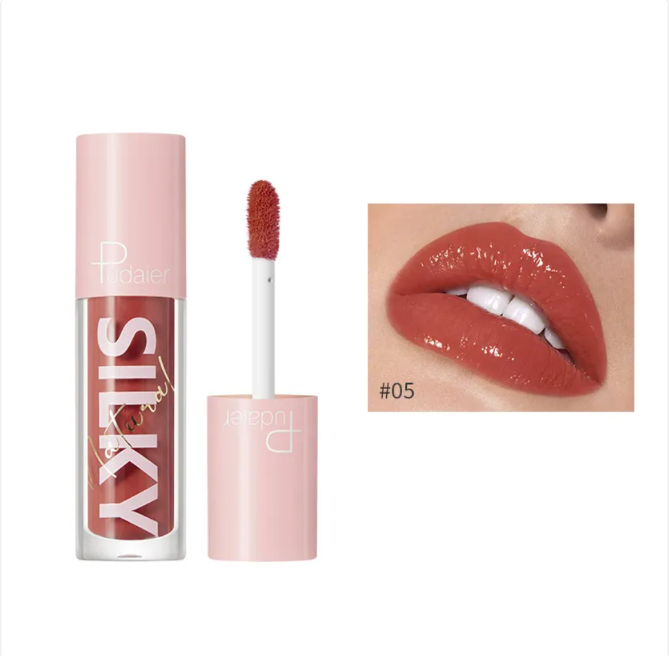 Gloss Lèvres Effet Miroir à l'Eau & Vitamine C – 16 Teintes