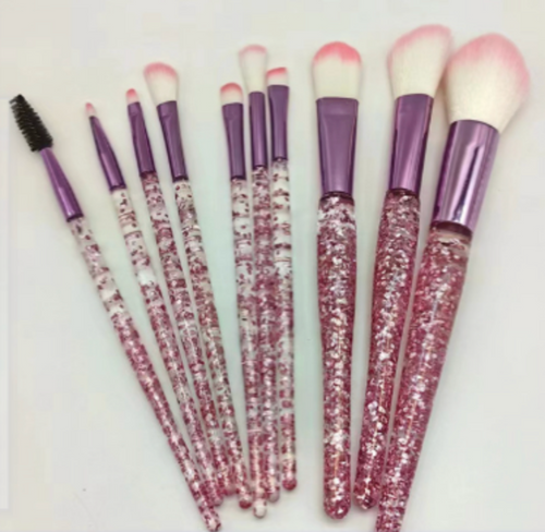 Coffret 10 Pinceaux Maquillage - Visage, Yeux & Contour