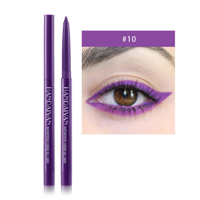 Crayon Eyeliner Nacré Mat Waterproof Ciel Étoilé - 20 Couleurs
