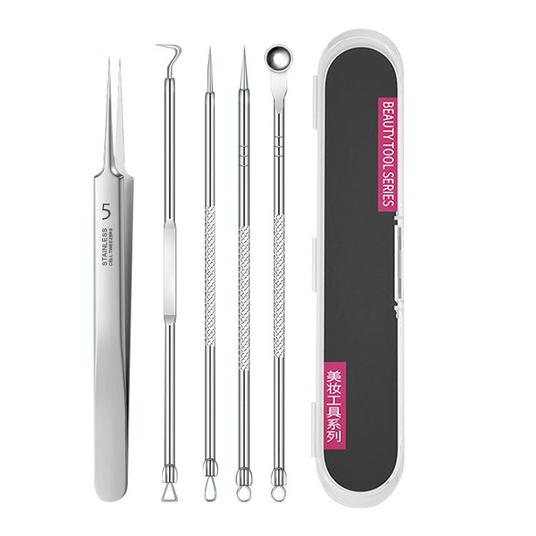 Set d'outils de précision pour l'extraction des boutons pour les soins de la peau