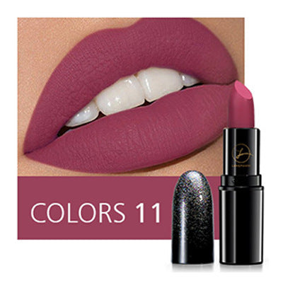 Rouge à Lèvres Mat Longue Tenue Effet Pailleté - 6 Styles