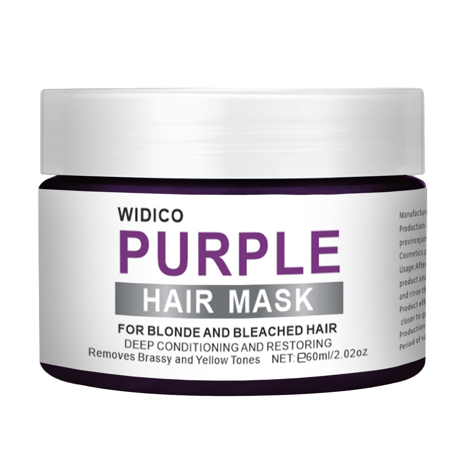 Shampooing Violet Anti-Jaunissement & Masque Cheveux - 100g