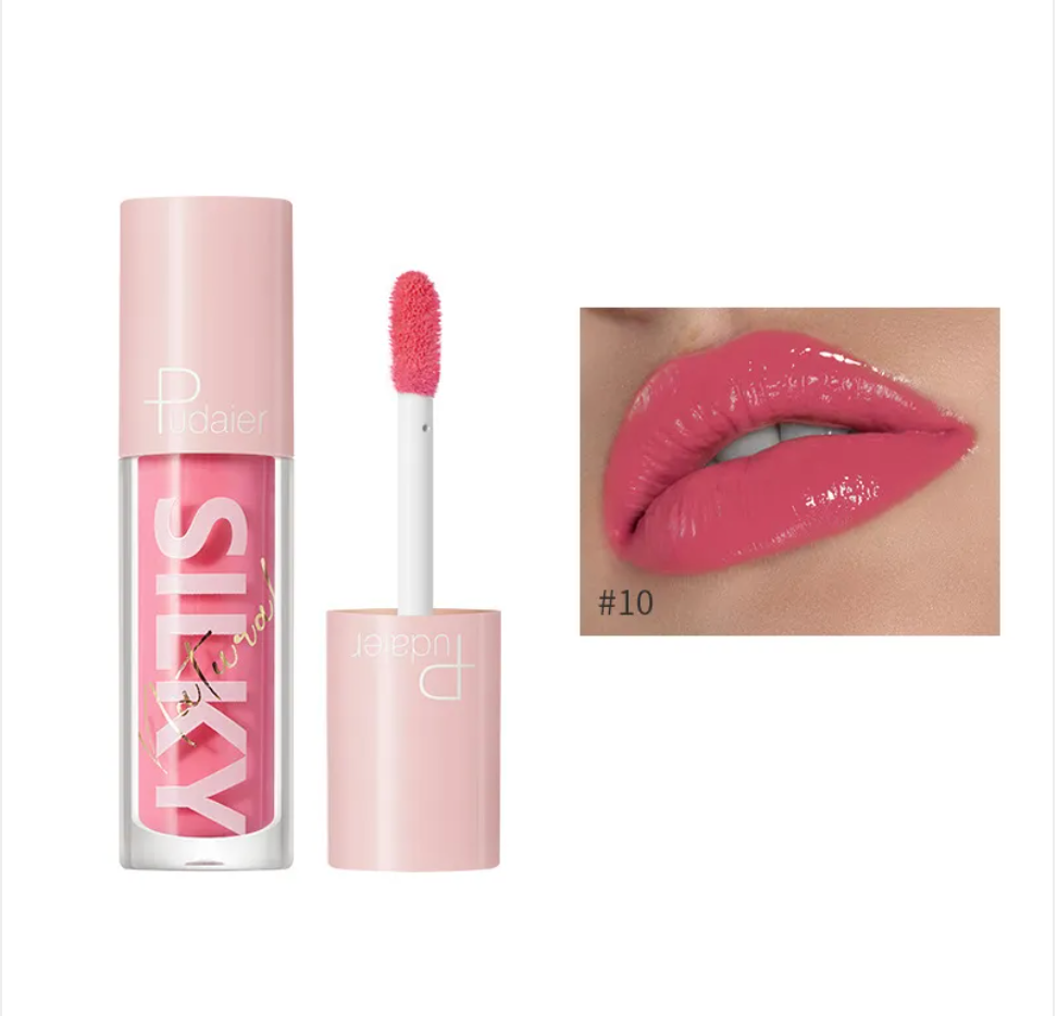 Gloss Lèvres Effet Miroir à l'Eau & Vitamine C – 16 Teintes