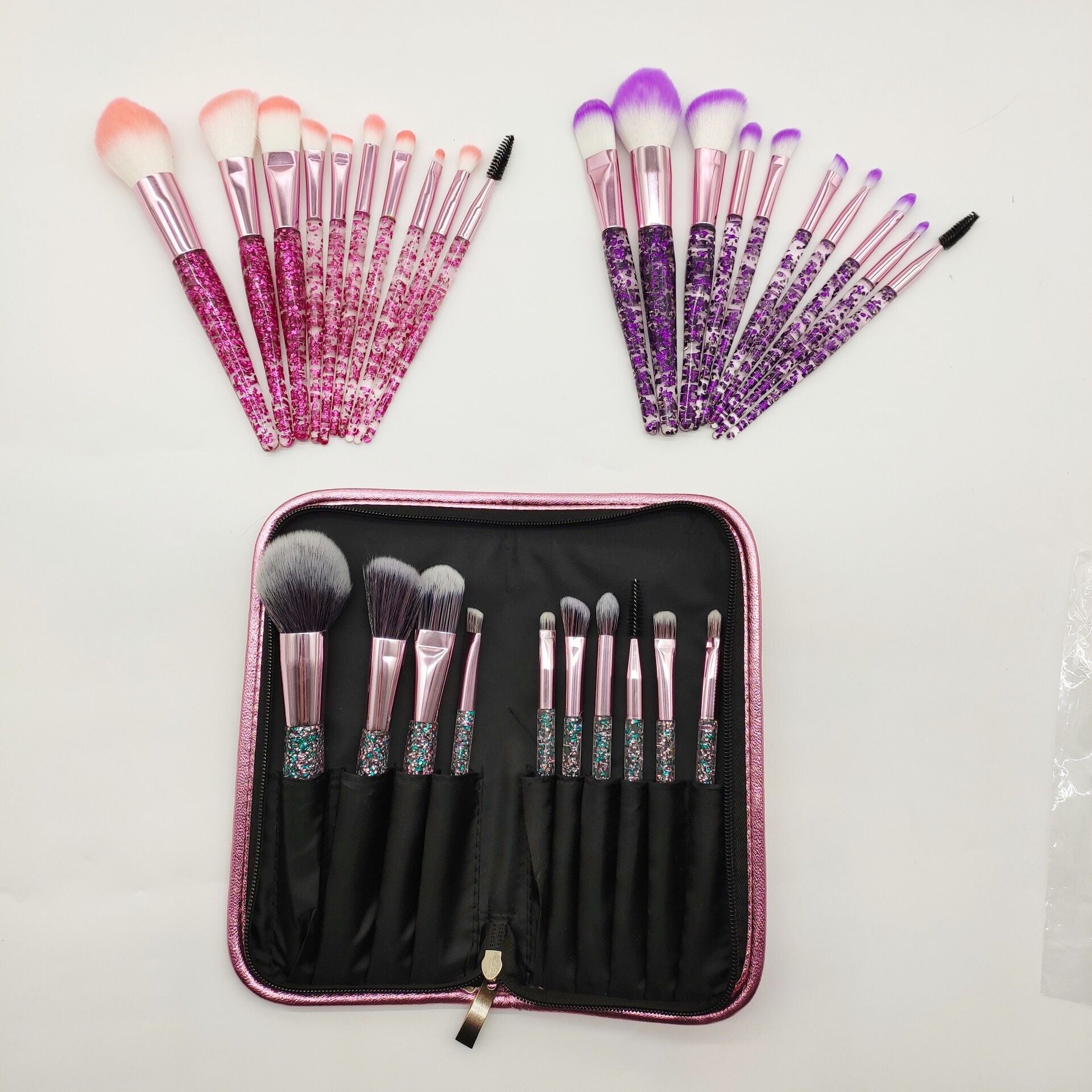 Ensemble de 10 pinceaux de maquillage pour beauté et mélange