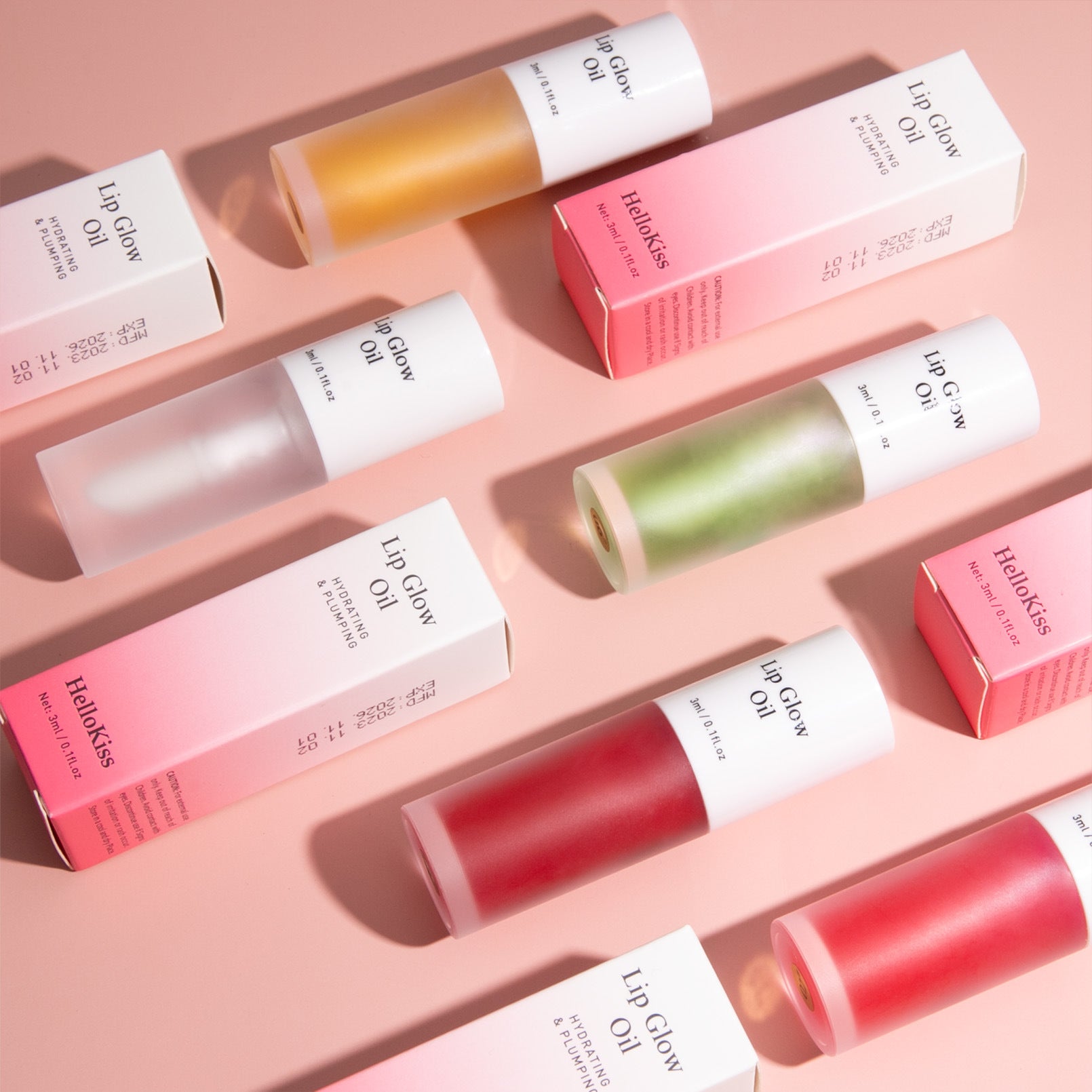 Huile Lèvres Hydratante Hellokiss aux Saveurs de Fruits - 7 Teintes