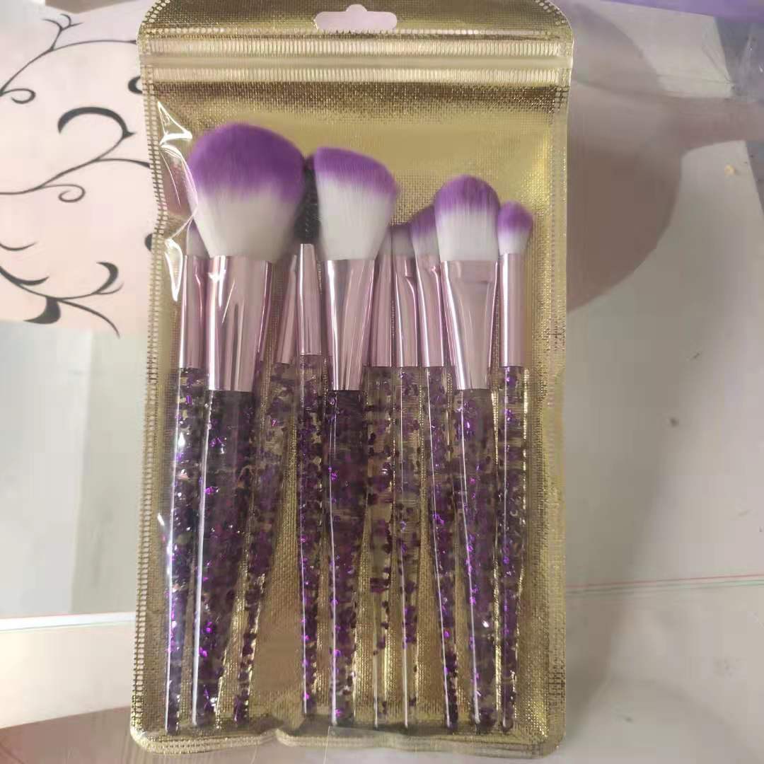 Ensemble de 10 pinceaux de maquillage pour beauté et mélange