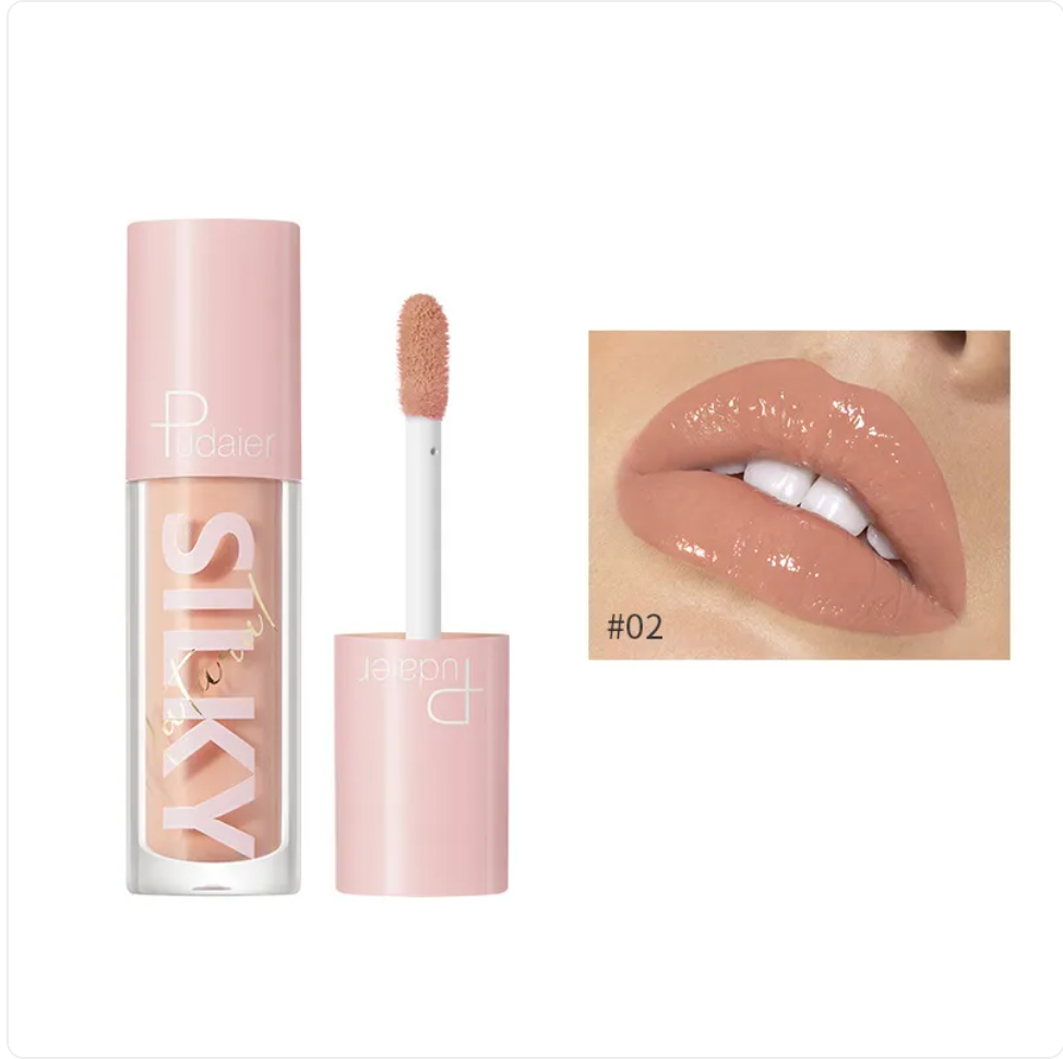 Gloss Lèvres Effet Miroir à l'Eau & Vitamine C – 16 Teintes