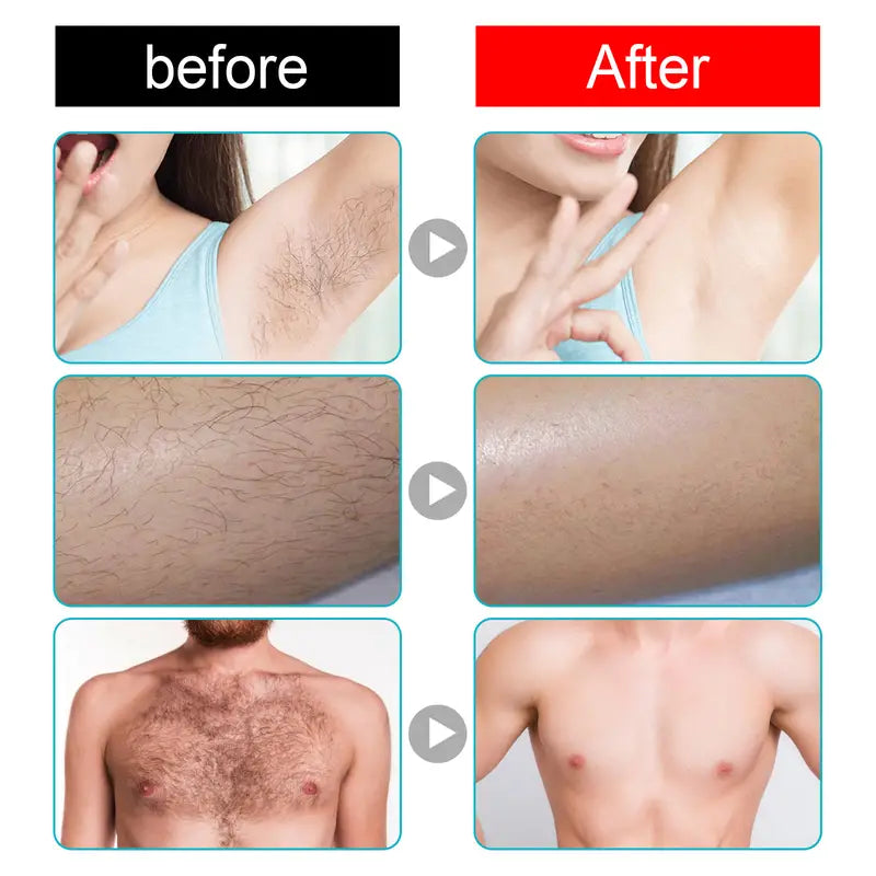 Crème Dépilatoire Instantanée Douce pour Femme et Homme - 50g