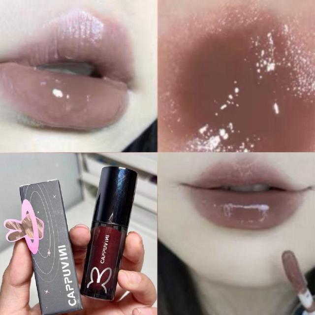 Gloss Jelly Lèvres Couleur Milk Tea - Soin Waterproof 8 Teintes