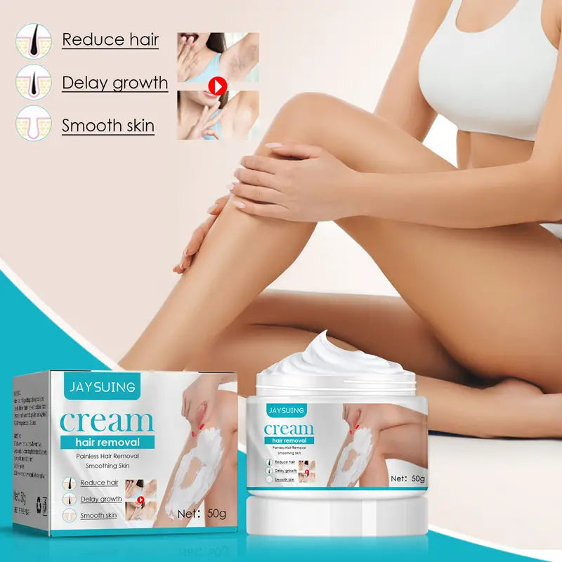 Crème Dépilatoire Instantanée Douce pour Femme et Homme - 50g