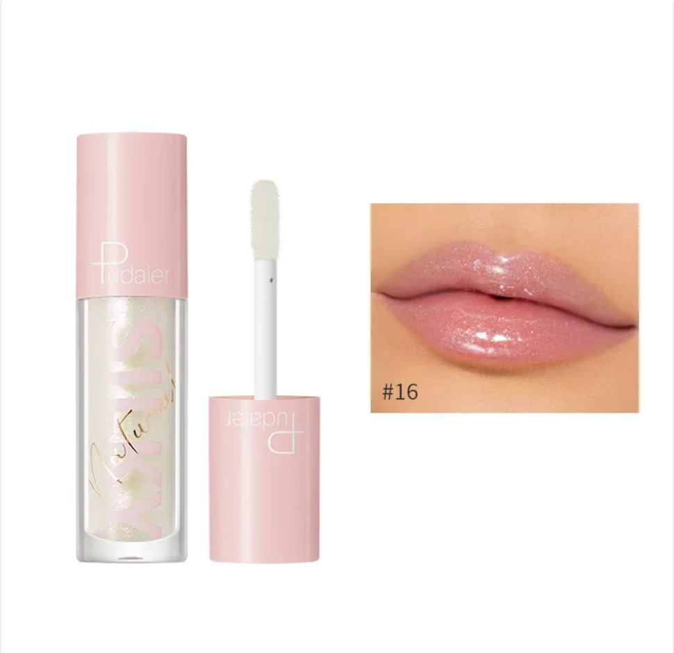 Gloss Lèvres Effet Miroir à l'Eau & Vitamine C – 16 Teintes
