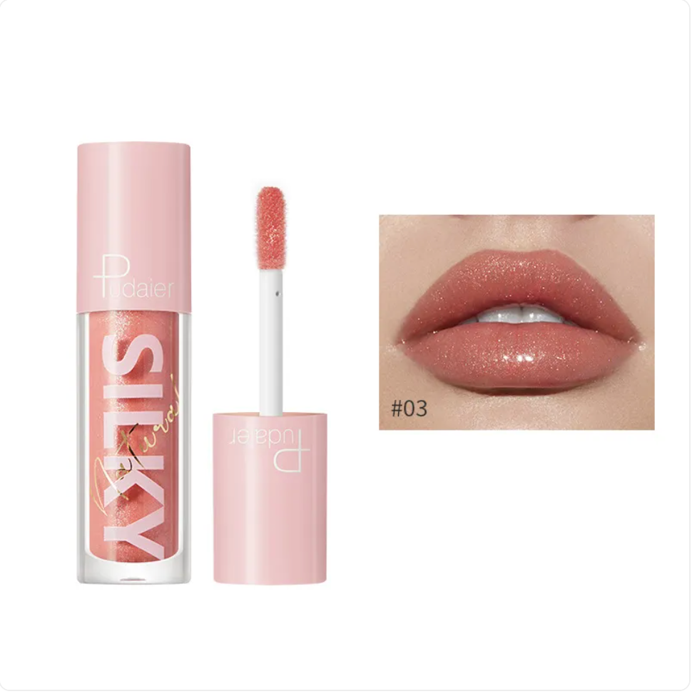 Gloss Lèvres Effet Miroir à l'Eau & Vitamine C – 16 Teintes