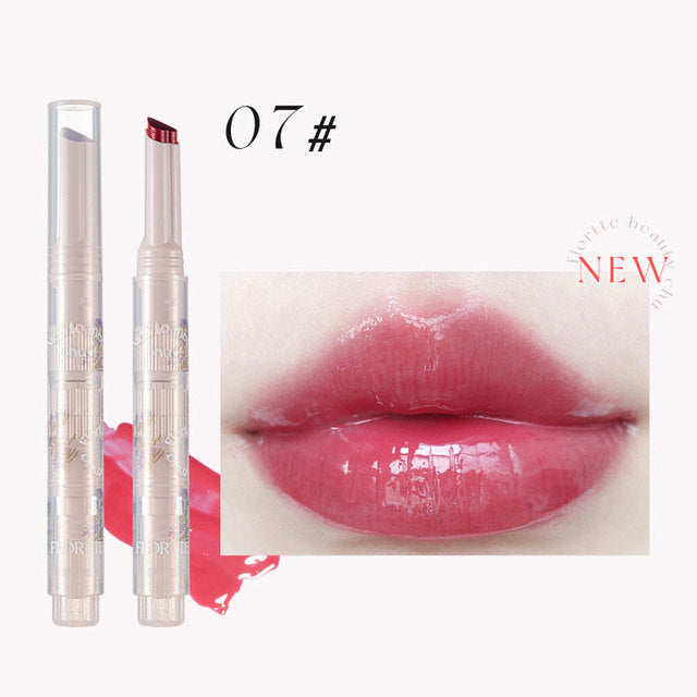 Crayon Rouge à Lèvres FLORTTE First Kiss Love Stick avec Miroir - 13 Teintes