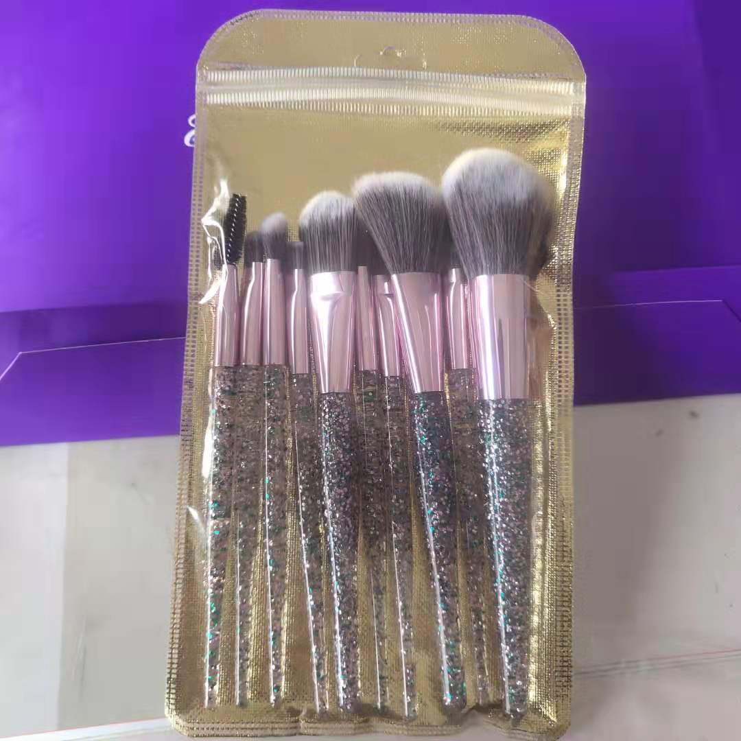 Ensemble de 10 pinceaux de maquillage pour beauté et mélange
