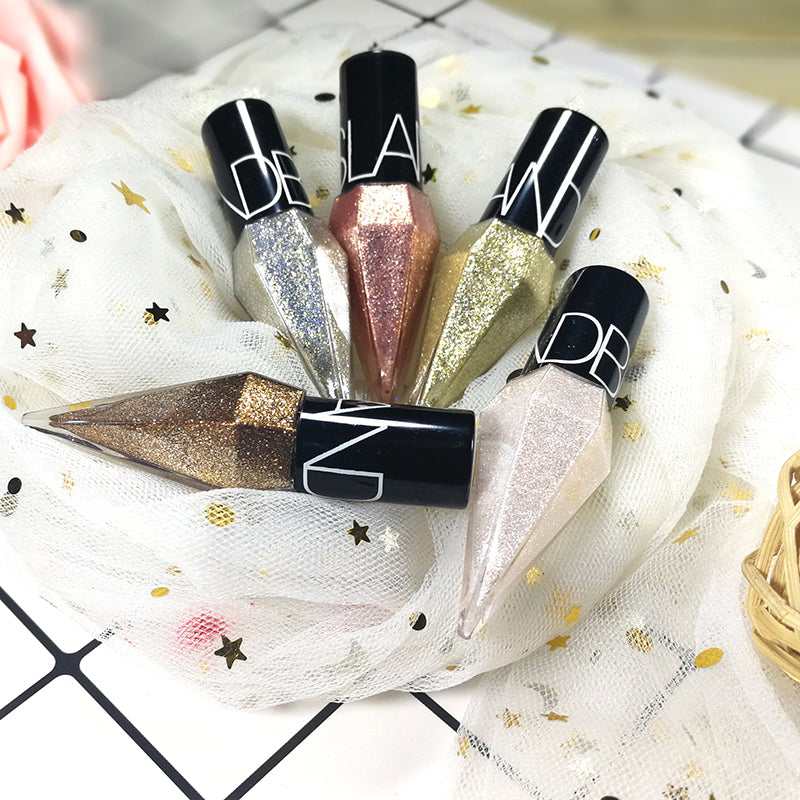 Eyeliner Liquide Métallique Étincelant avec Paillettes
