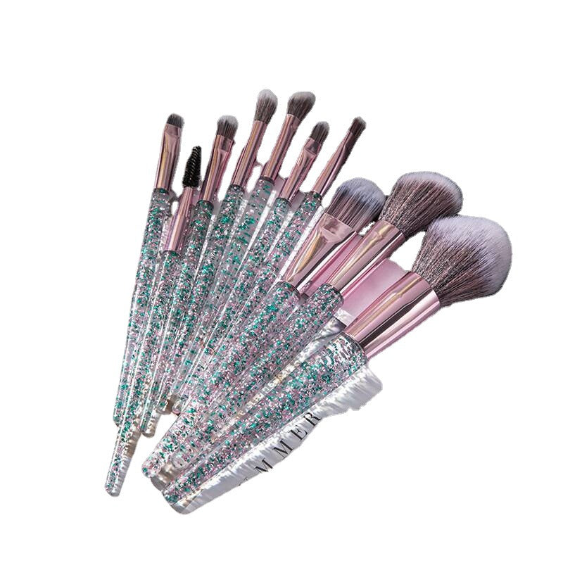 Ensemble de 10 pinceaux de maquillage pour beauté et mélange