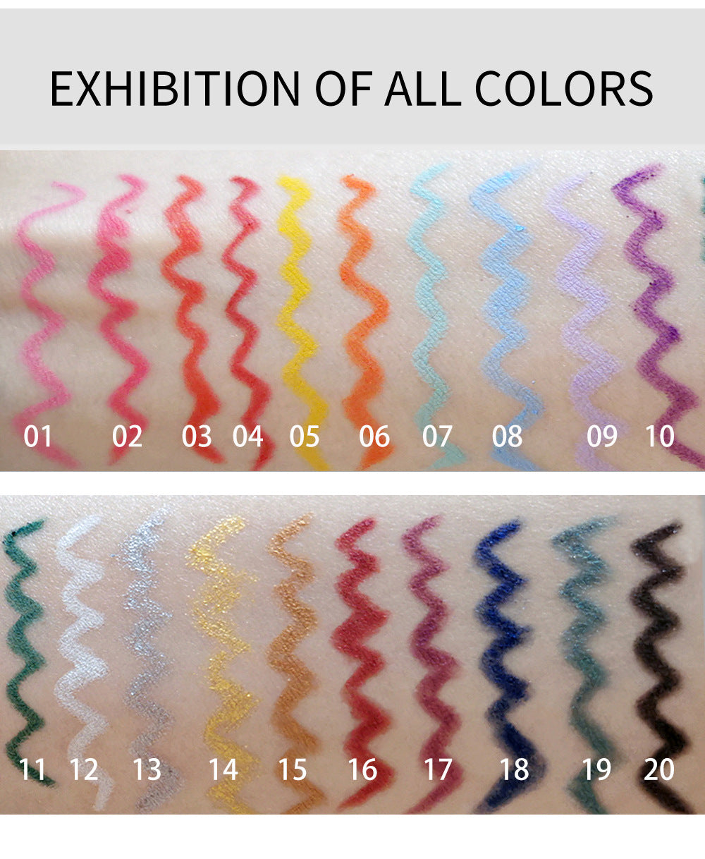 Crayon Eyeliner Nacré Mat Waterproof Ciel Étoilé - 20 Couleurs