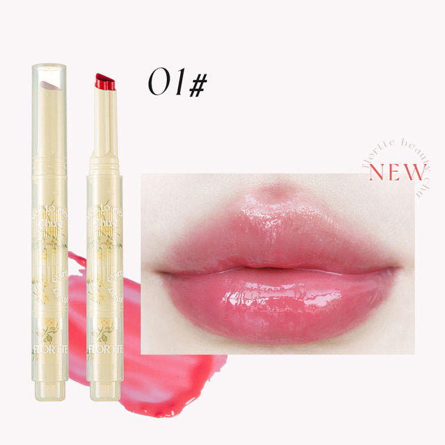 Crayon Rouge à Lèvres FLORTTE First Kiss Love Stick avec Miroir - 13 Teintes