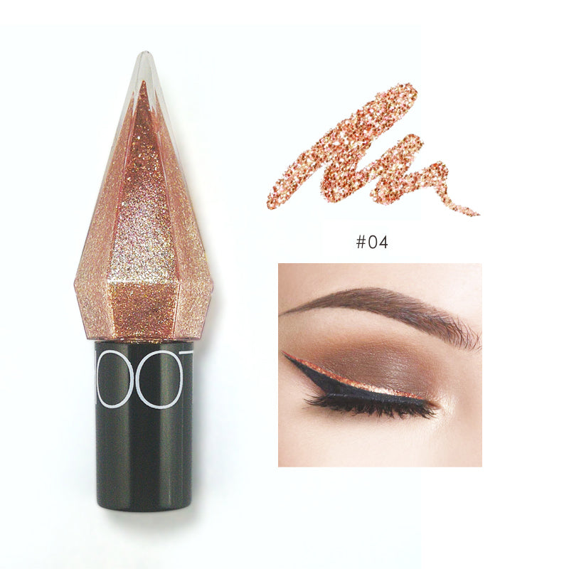Eyeliner Liquide Métallique Étincelant avec Paillettes