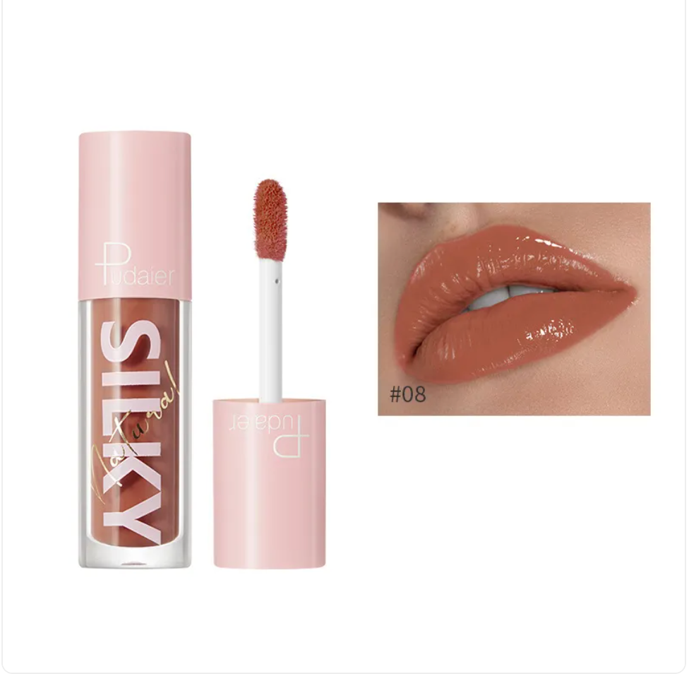 Gloss Lèvres Effet Miroir à l'Eau & Vitamine C – 16 Teintes
