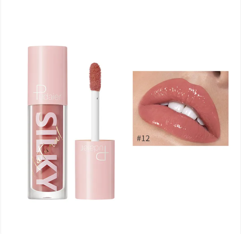 Gloss Lèvres Effet Miroir à l'Eau & Vitamine C – 16 Teintes