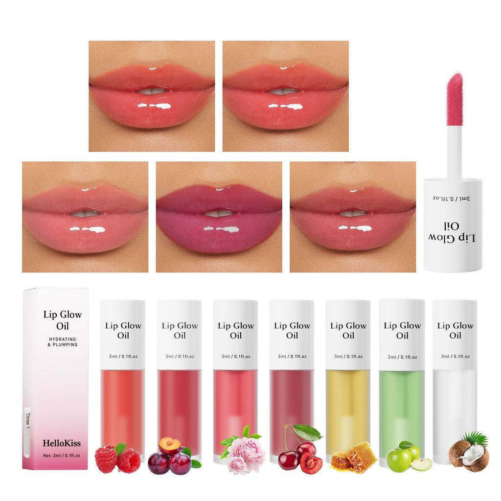 Huile Lèvres Hydratante Hellokiss aux Saveurs de Fruits - 7 Teintes
