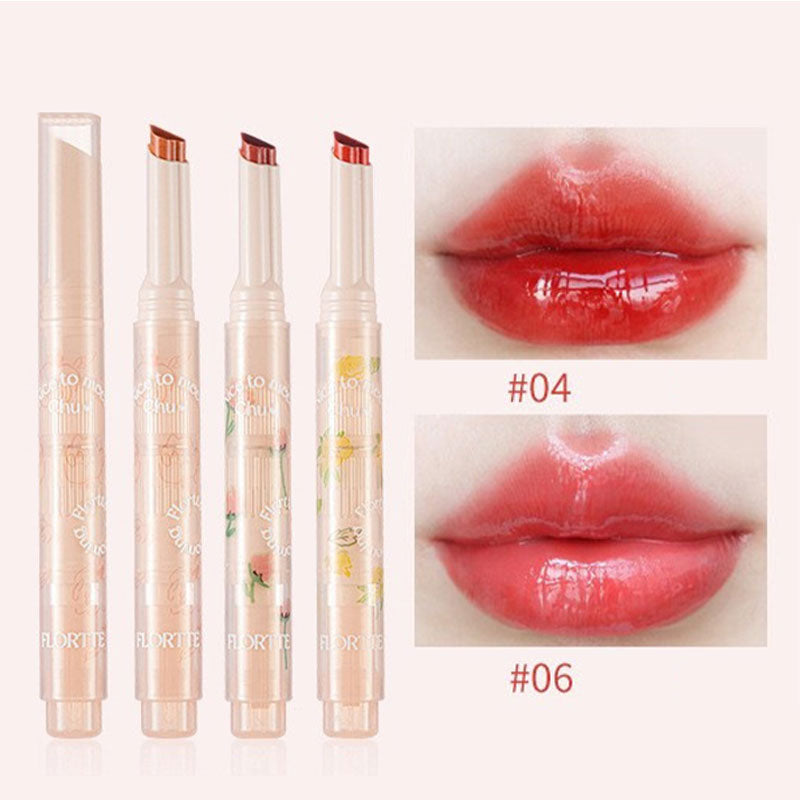 Crayon Rouge à Lèvres FLORTTE First Kiss Love Stick avec Miroir - 13 Teintes