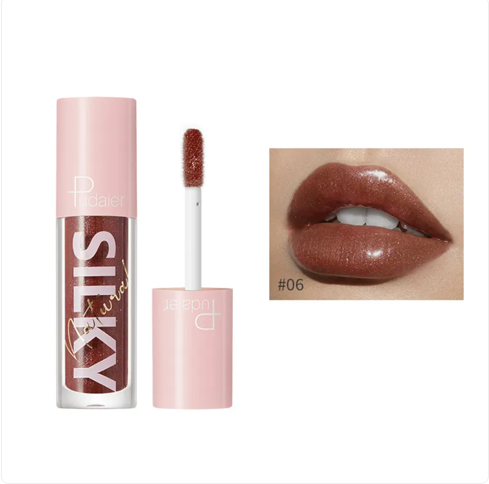 Gloss Lèvres Effet Miroir à l'Eau & Vitamine C – 16 Teintes