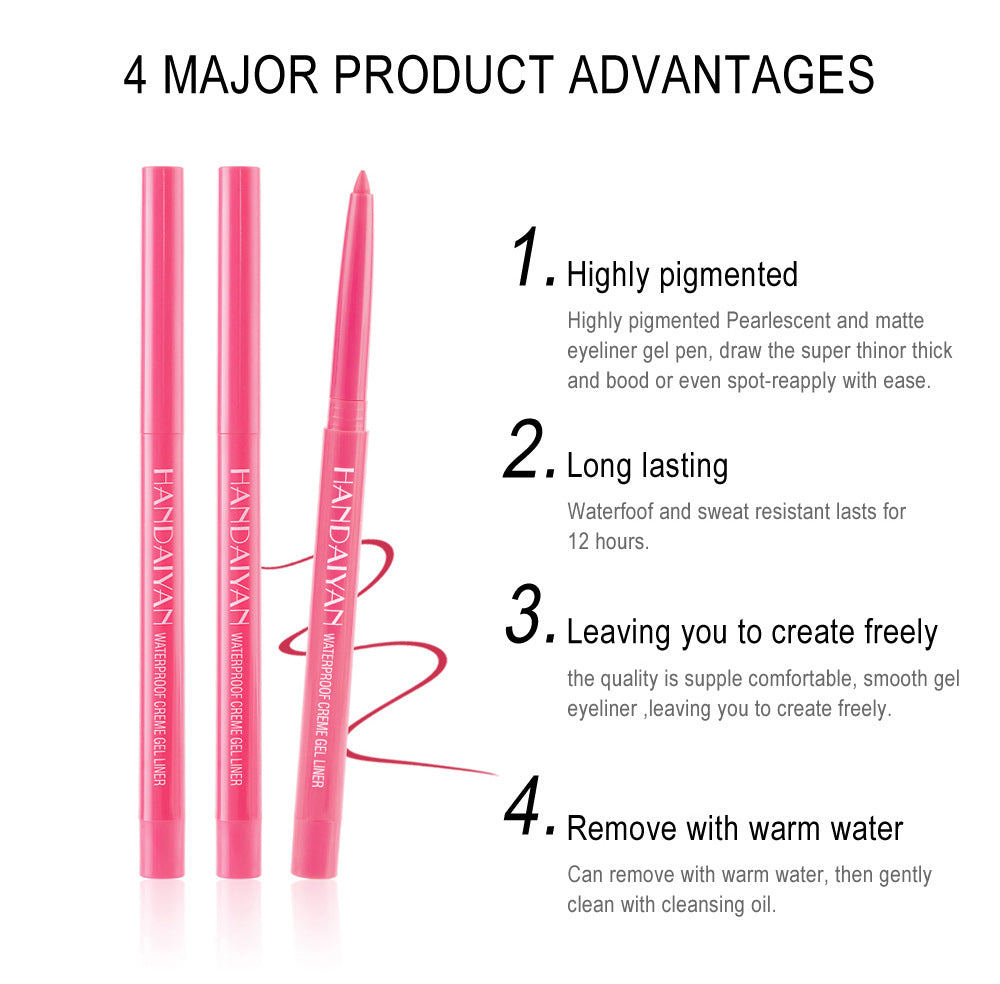 Crayon Eyeliner Nacré Mat Waterproof Ciel Étoilé - 20 Couleurs