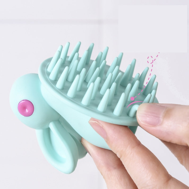 Brosse à Shampoing Massage Cuir Chevelu Enfant – Souple & Douce