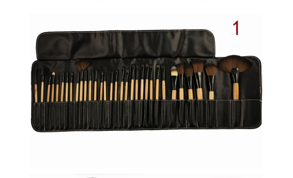 Set de 32 Pinceaux de Maquillage en Fibre Synthétique