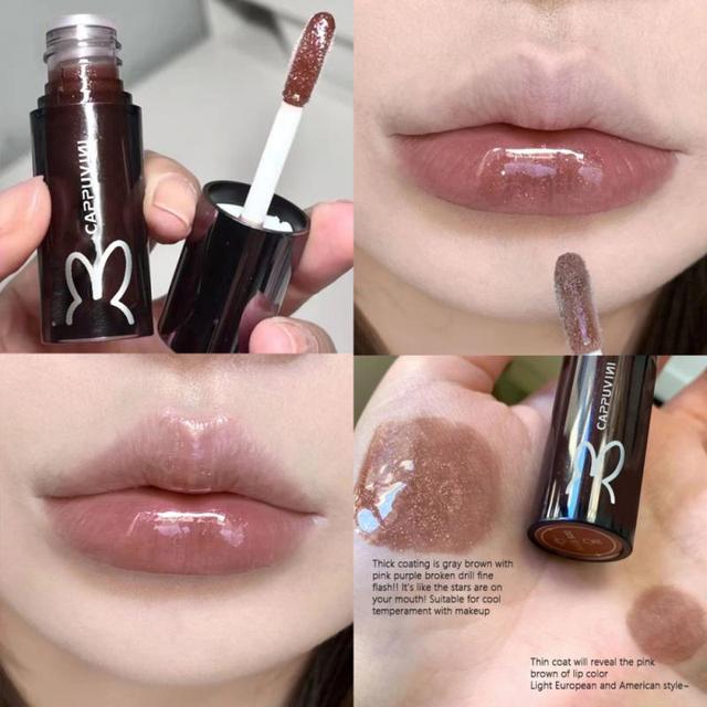 Gloss Jelly Lèvres Couleur Milk Tea - Soin Waterproof 8 Teintes