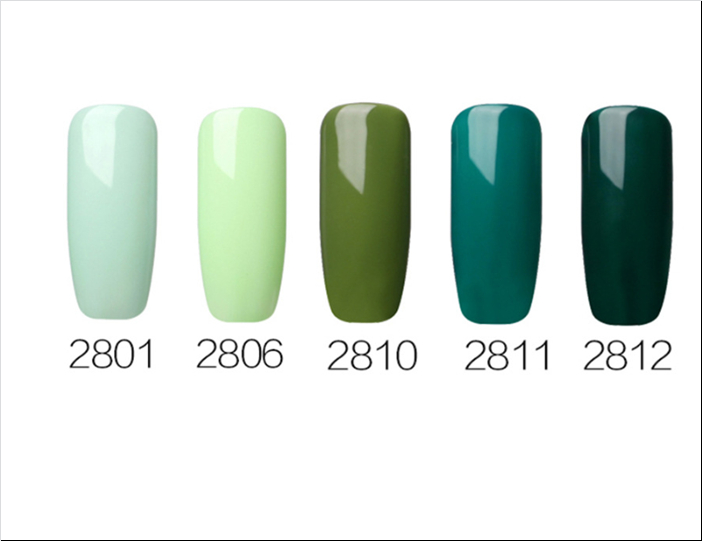 Gel UV pour Ongles RC Series Green - Set de 24 Couleurs