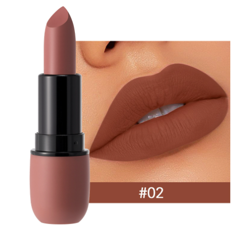 Rouge à Lèvres Velours Mat 6 Teintes - Waterproof & Longue Tenue