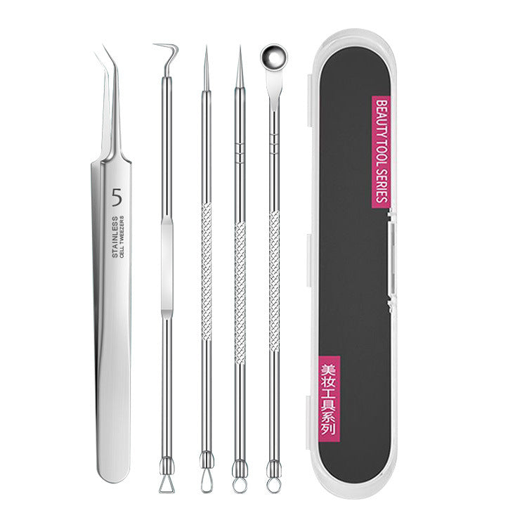 Set d'outils de précision pour l'extraction des boutons pour les soins de la peau